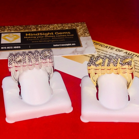 Real diamond King Ring for men, best gift, Free Appraisal Free posh authenticate - Picture 7 of 9